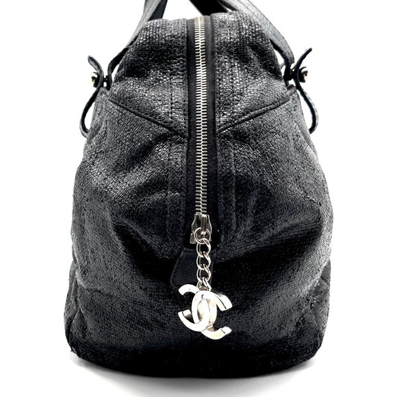 MUST GO!  Vintage Chanel Biarritz Bowler Satchel Tote Bag - Picture 2 of 14